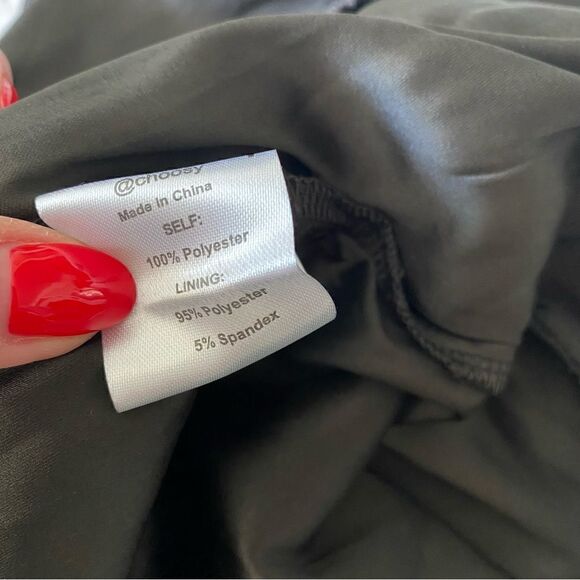 Choosy Gray Metallic A-line Halter Mini Dress with Open Back and Bow Tie Size S - Picture 9 of 10